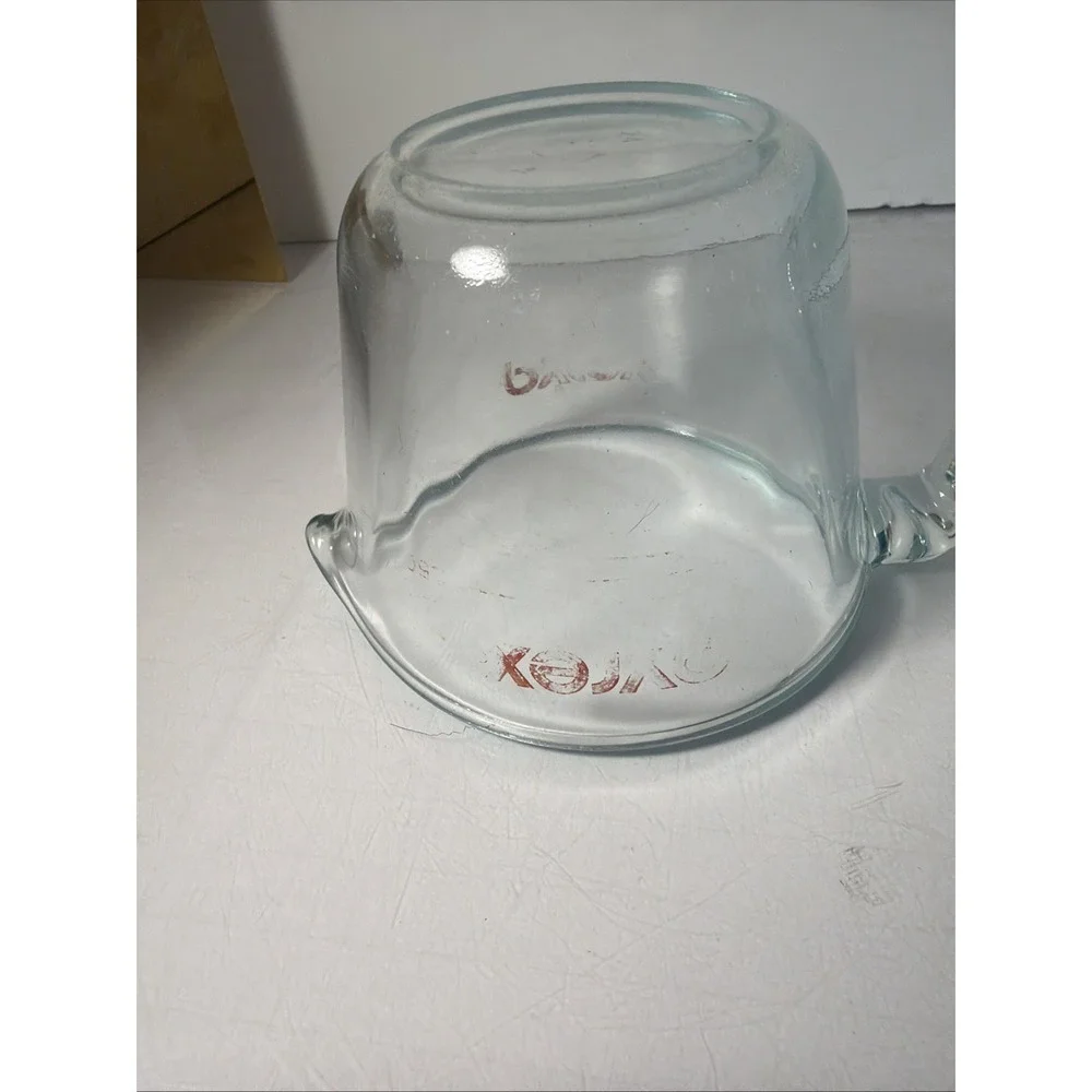 Vintage 2 Pyrex Blue Tint Glass Measuring Cup Set 1 Cup & 4 Cup /See Description